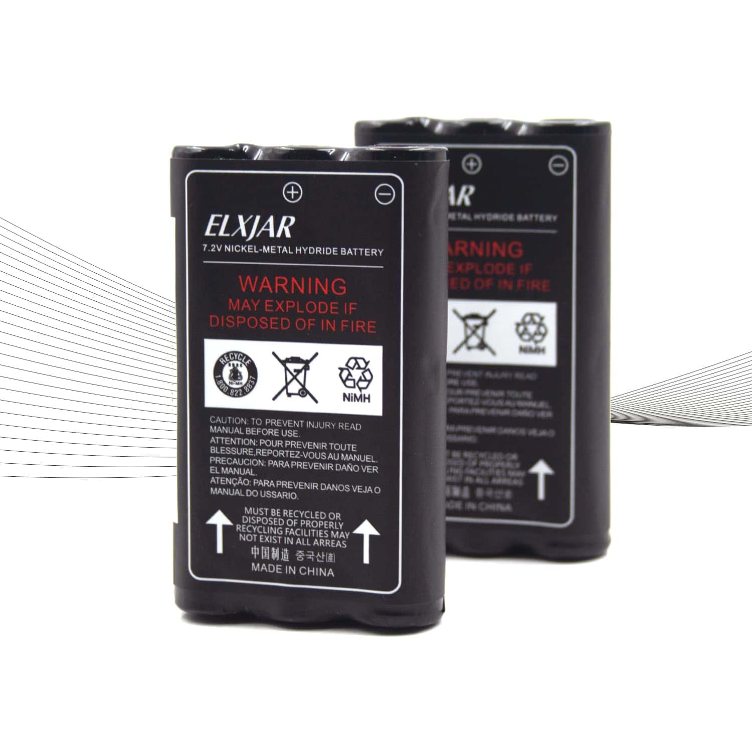(Paquete de 2) Batería de repuesto Lunggwey de 7.5V 1200mAh