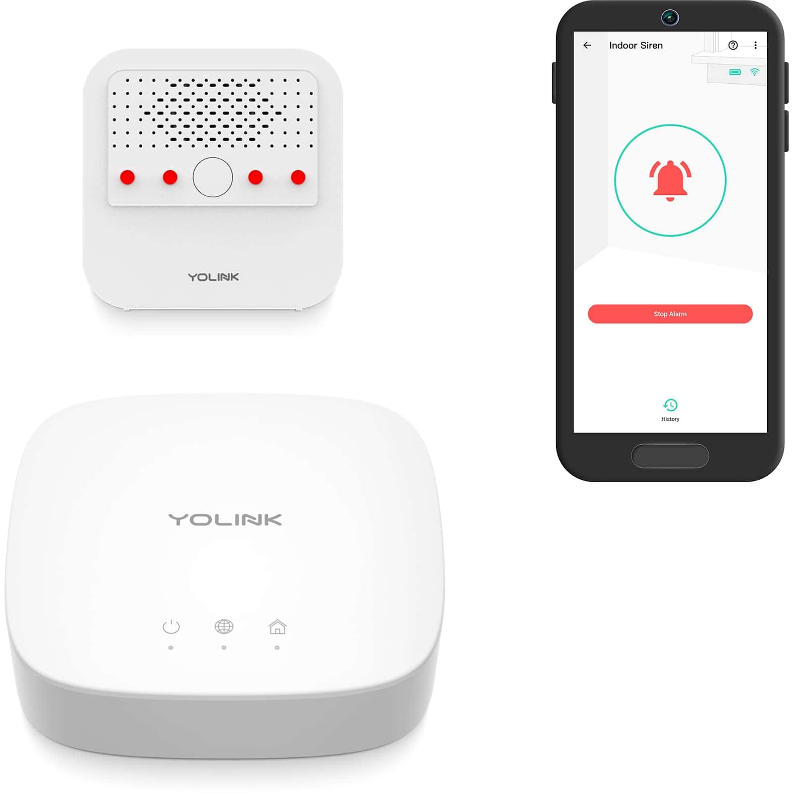 Alarma inteligente, 110 dB de sonido fuerte, alarma