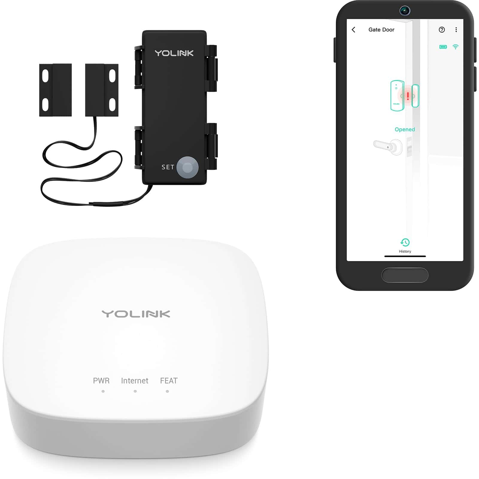 Kit de inicio YoLink LoRa Smart Outdoor Contact Sensor &