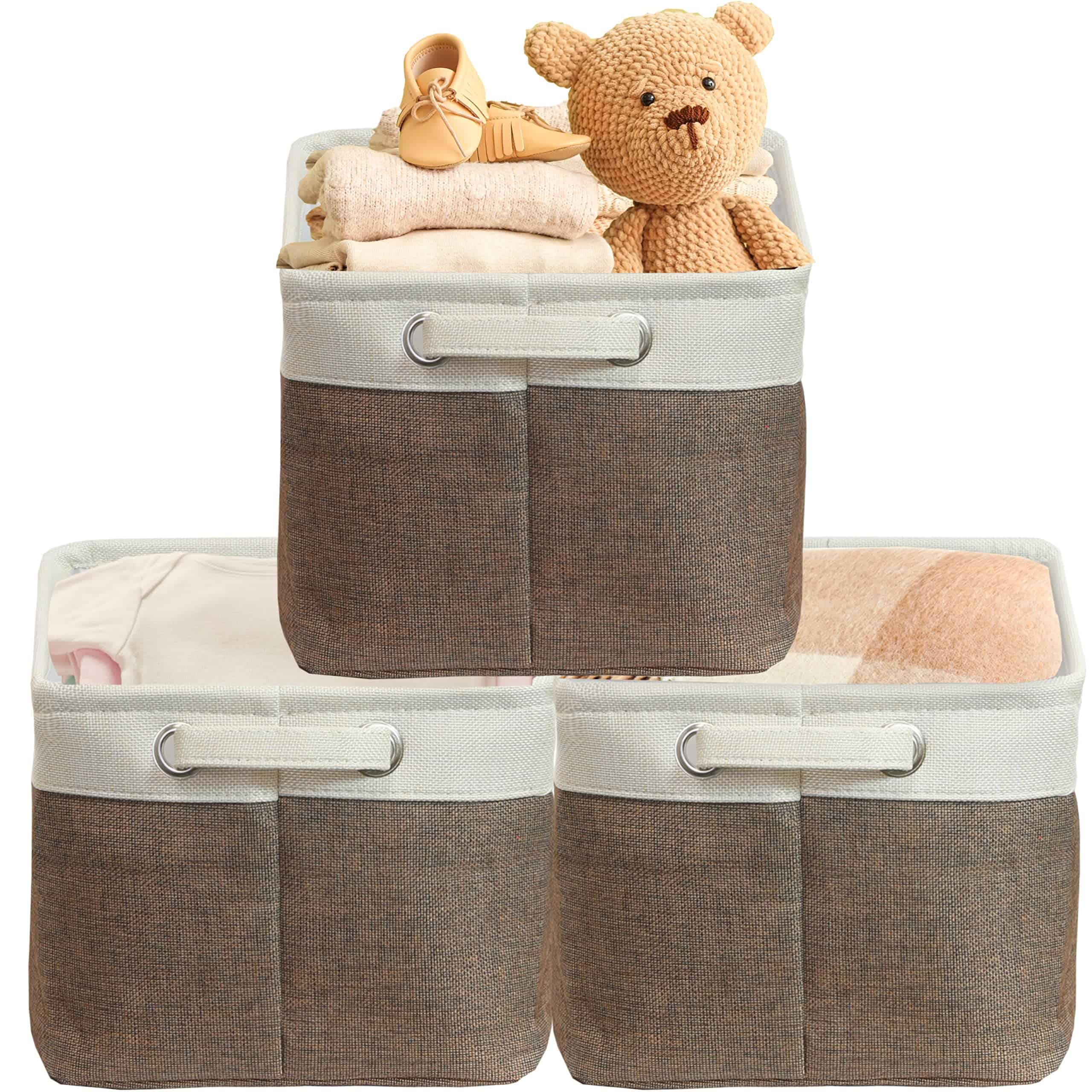 Caja de almacenamiento de tela grande de Simple Houseware,