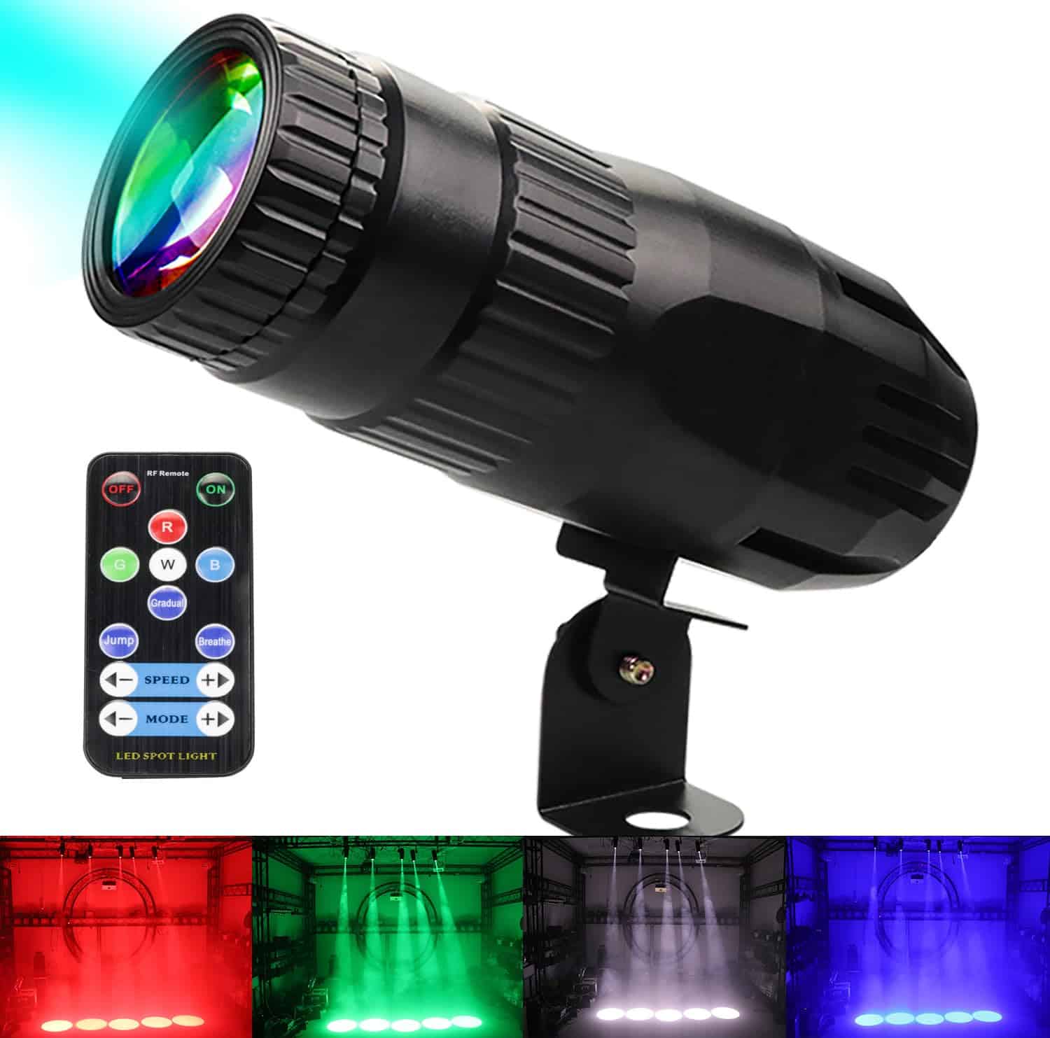 Foco Pinspot Latta Alvor con Control Remoto Mini 15W RGBW