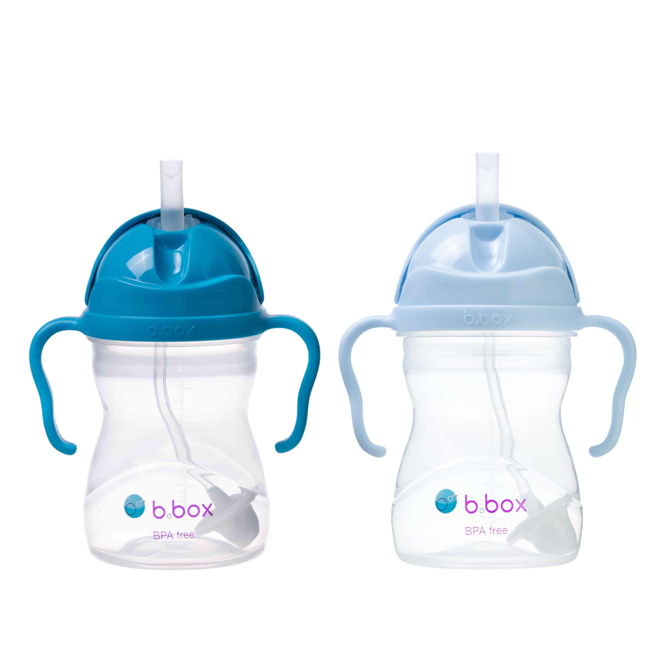 b.box Vaso de Sippy con Pajita Ponderada (Paquete de 2). A