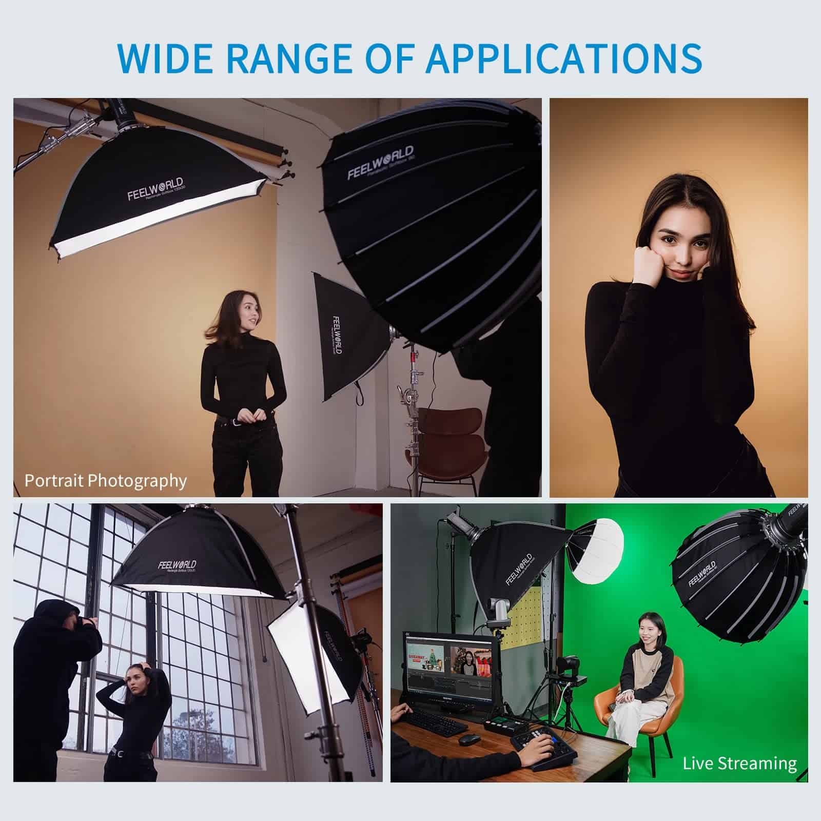 FEELWORLD FSR90 Rectangular Softbox, 60x90cm para FEELWORLD - Image 9
