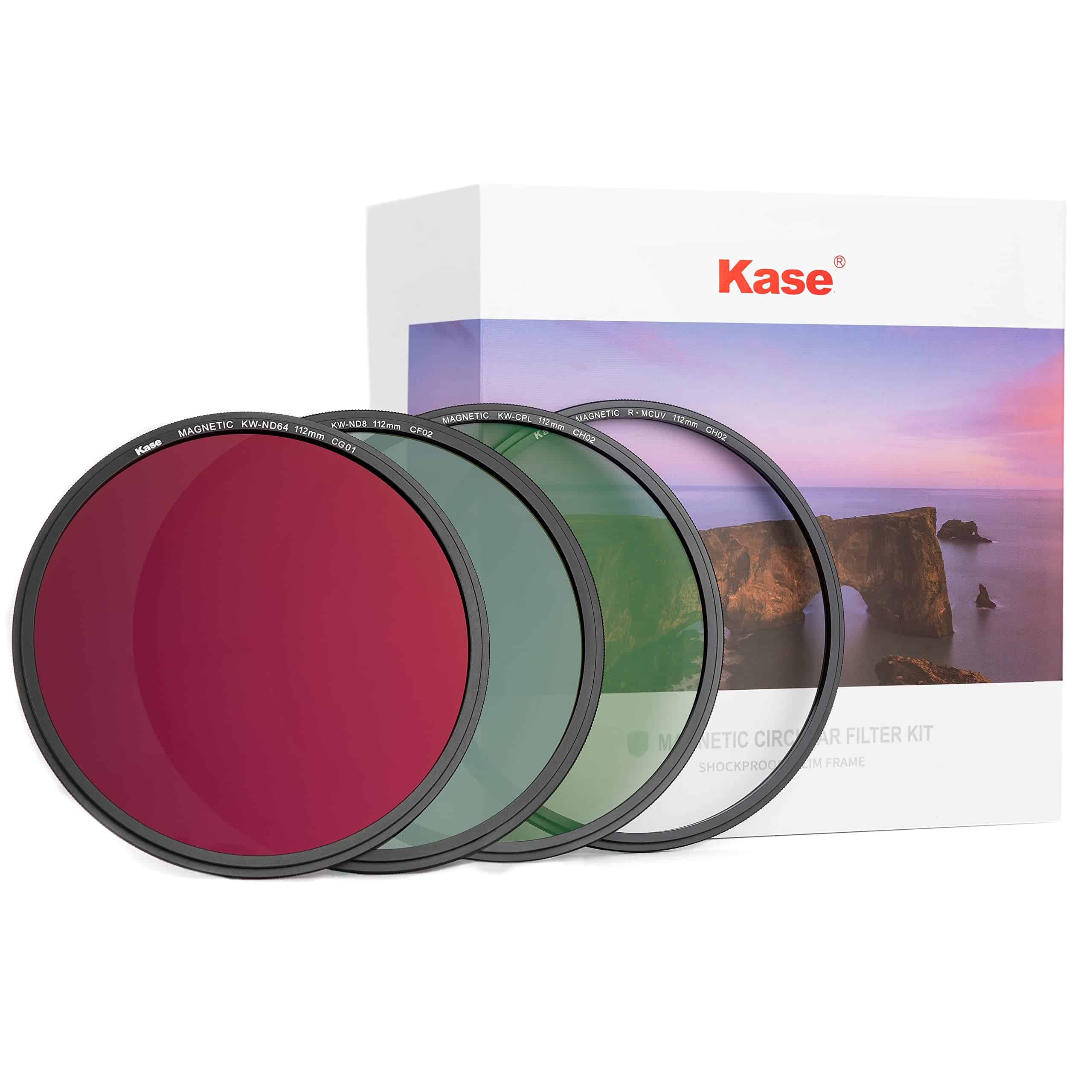 Kit de 4 filtros magnéticos premium de 112 mm Kase: R-MCUV,