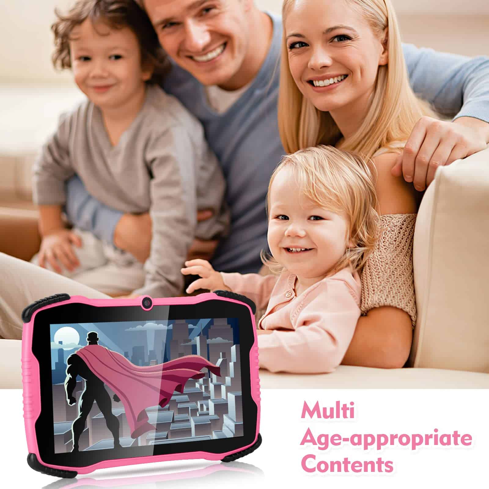 Tableta TOPELOTEK para niños de 7 pulgadas con estuche - Image 4