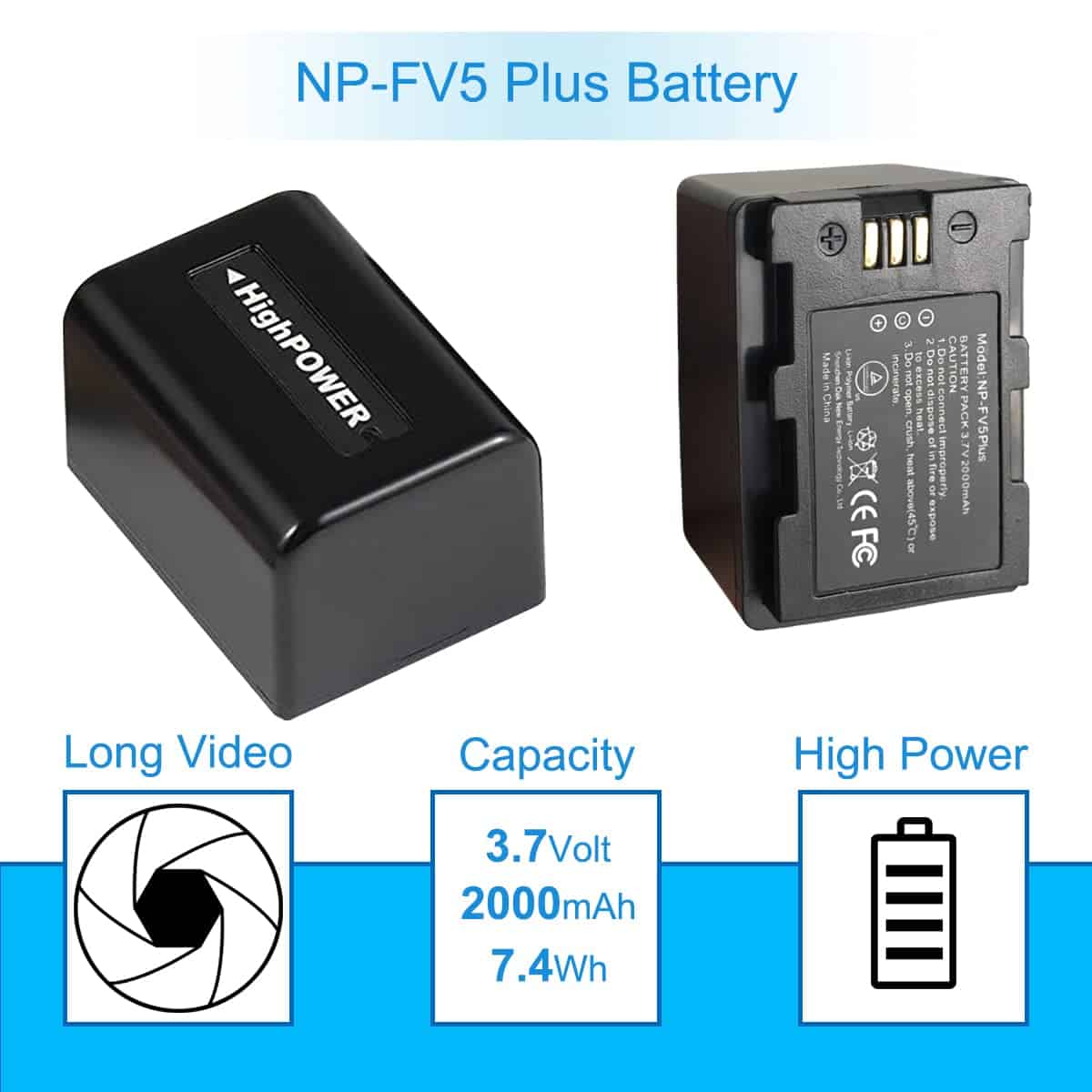 CofunKool NP-FV5 Plus Cargador de Batería, Cargador de - Image 4