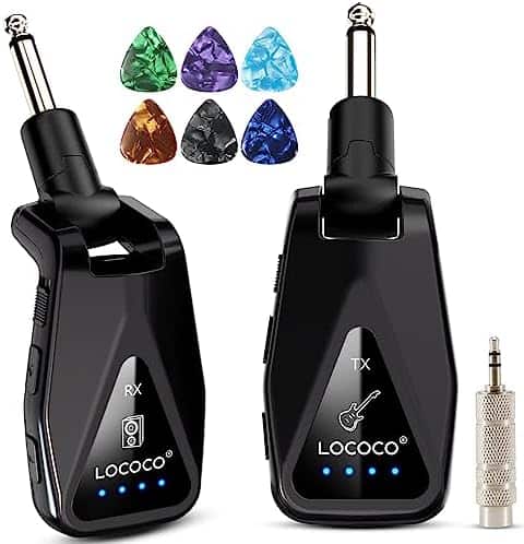 Transmisor Inalámbrico LOCOCO UHF 4 Canales Guitarra Bajo