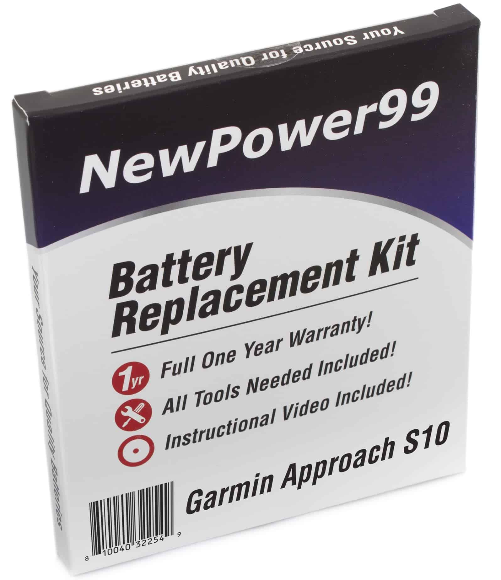 Kit de batería NP99sp NewPower99 para Garmin Approach S10