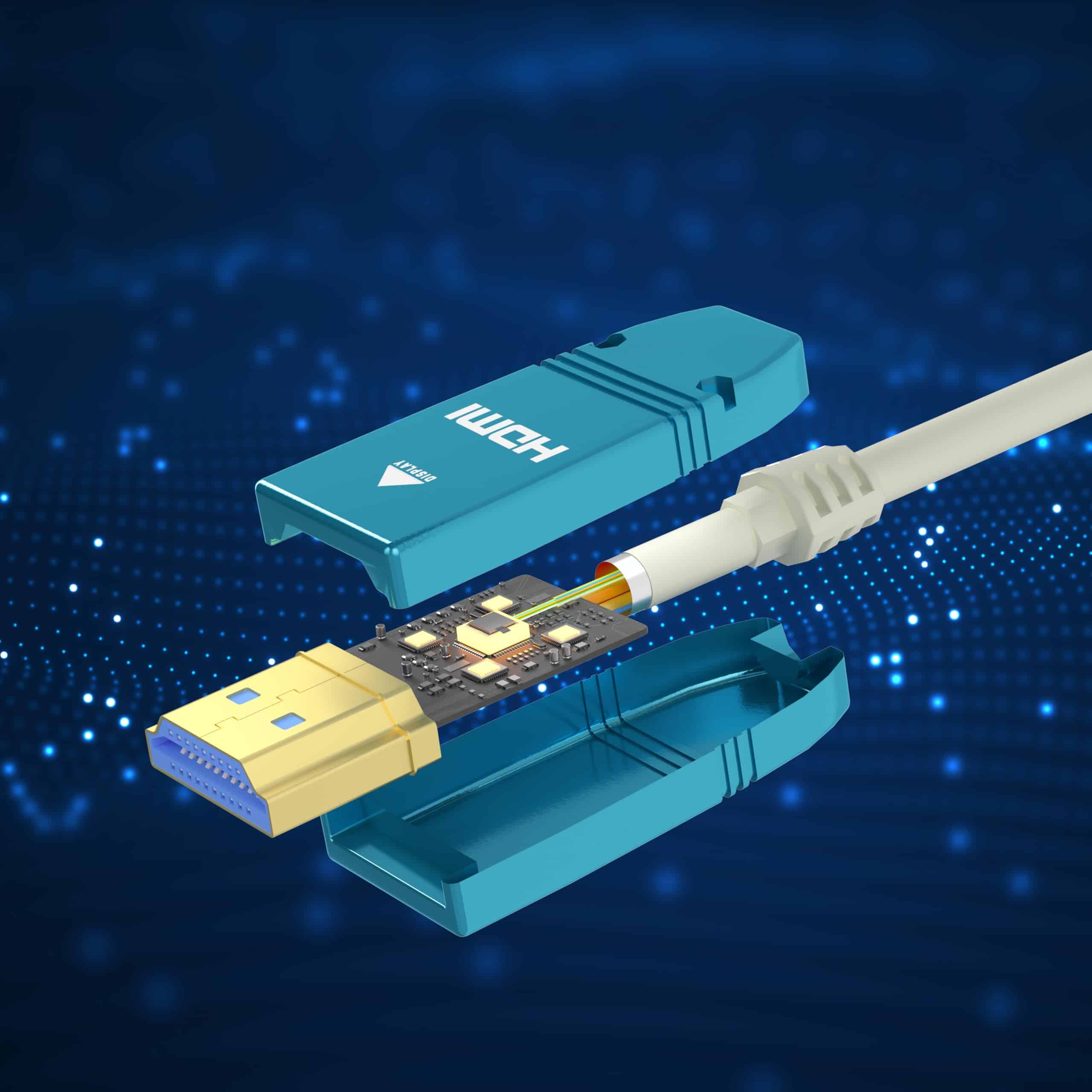 Cable HDMI de Fibra Óptica BlueAVS de 50 pies 4K 60Hz HDMI - Image 3