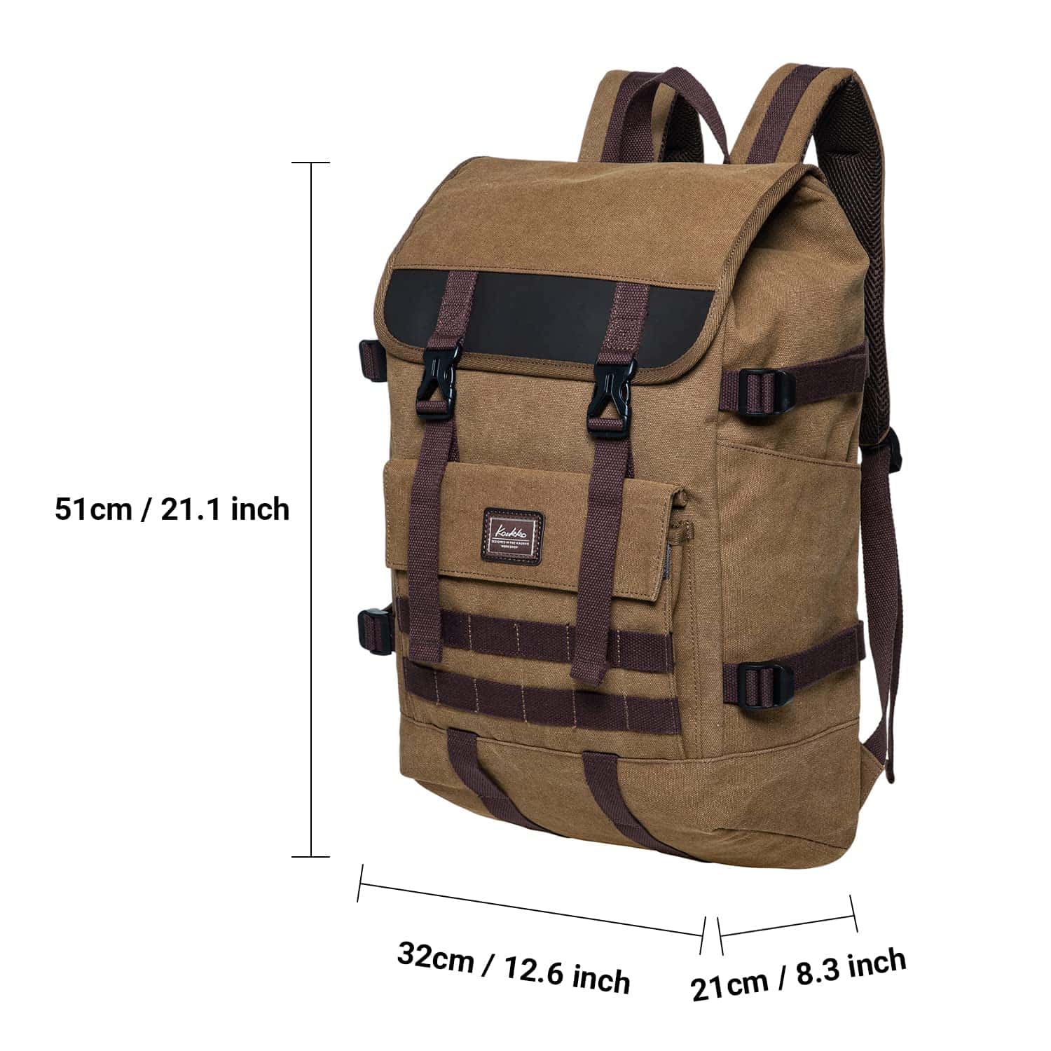 Mochila para Laptop KAUKKO unisex, morral casual para - Image 3