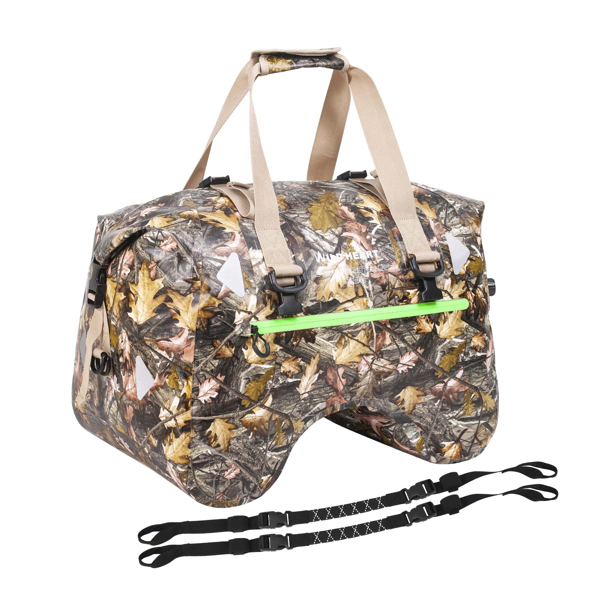 Bolso trasero de asiento de motocicleta WILD HEART en forma