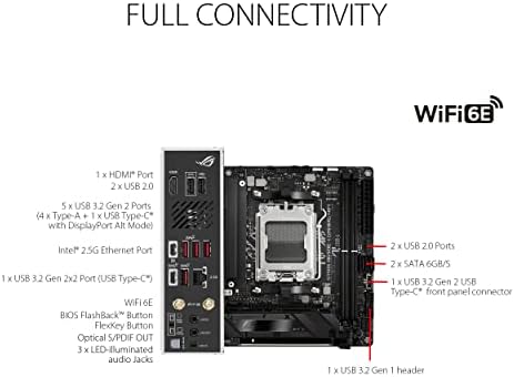 Tarjeta Madre Asus Rog Strix B650E AM5 Ryzen 7000 -Negro - Imagen 7