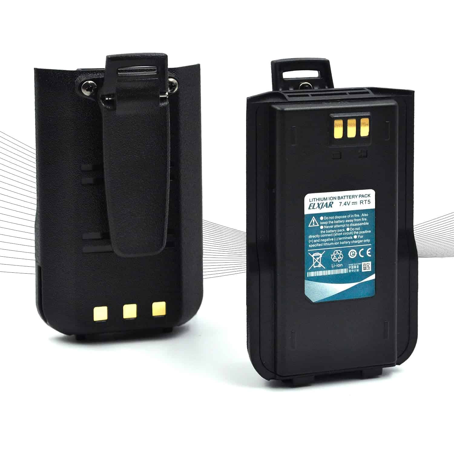 (Paquete de 2) Batería de Iones de Litio de 7.4V 2000mAh de