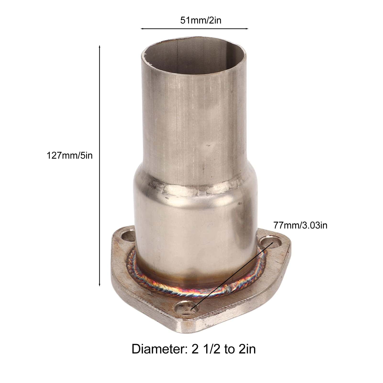 Adaptador de Tubería, Colector Reductor de Cabecera 2 1/2 a - Image 7