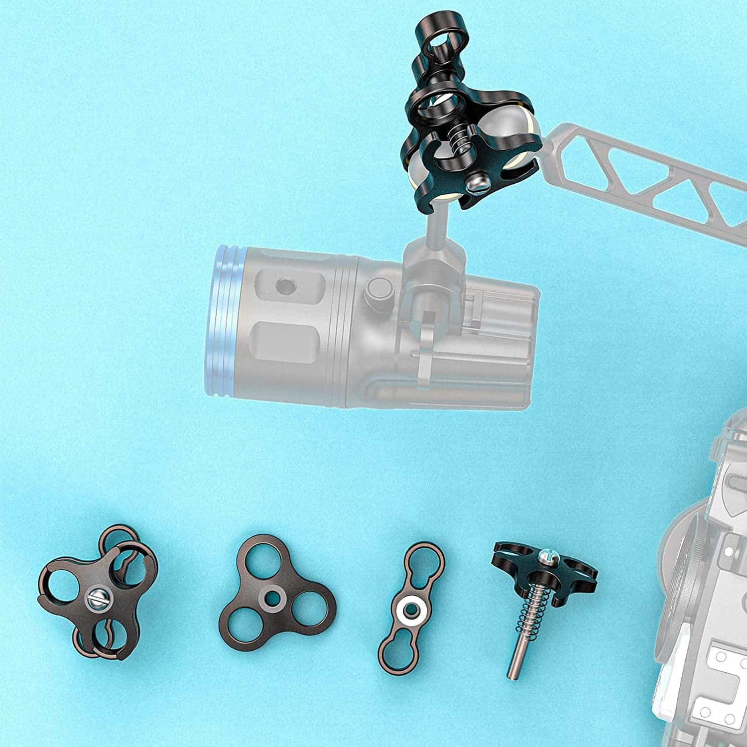 Seafrogs 1" Ball Clamp Mount de Aluminio, Soporte de - Image 5
