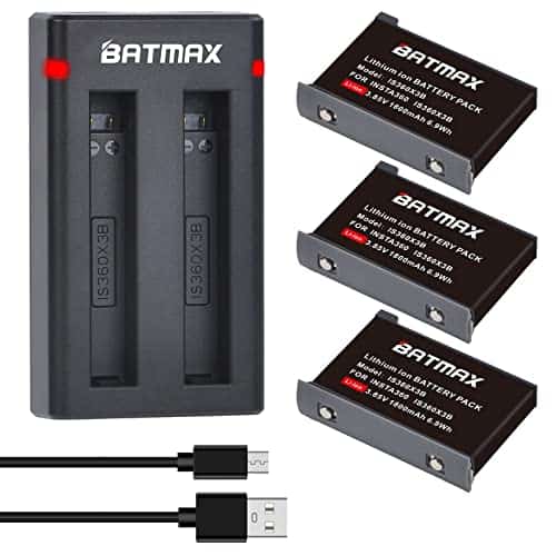 Batería Batmax 3X 3.85V + Cargador USB Dual para Cámara