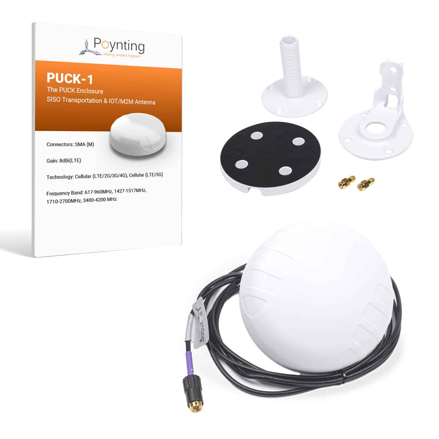 Antena Poynting Puck-1 SISO para Transporte y M2M/IOT | 5G