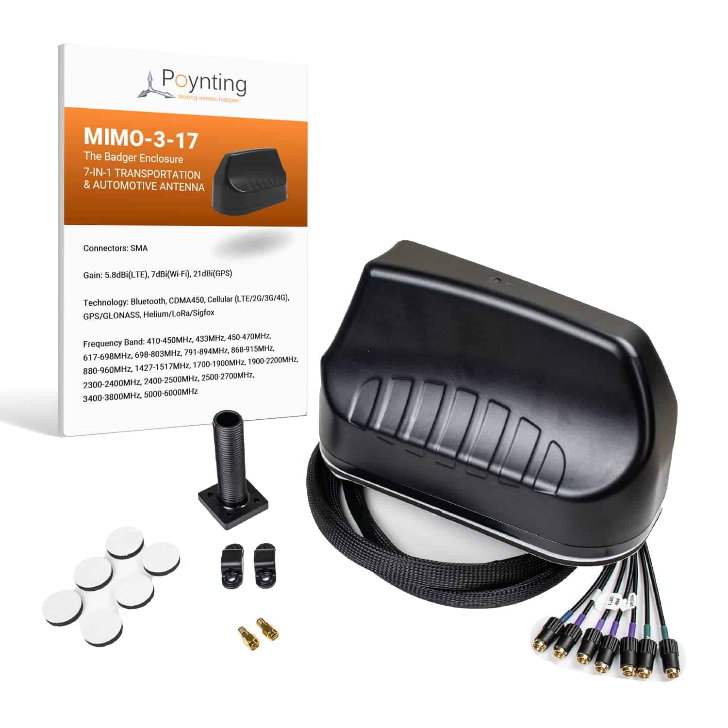 Antena De Transporte Y Automoción Mimo-3-17 De Poynting |