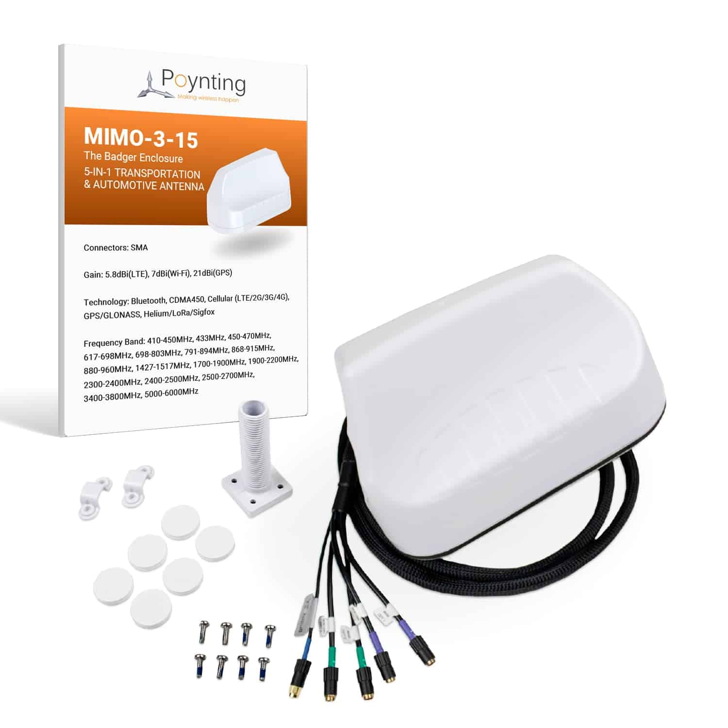 Antena de transporte y automotriz Poynting MIMO-3-15 5-en-1