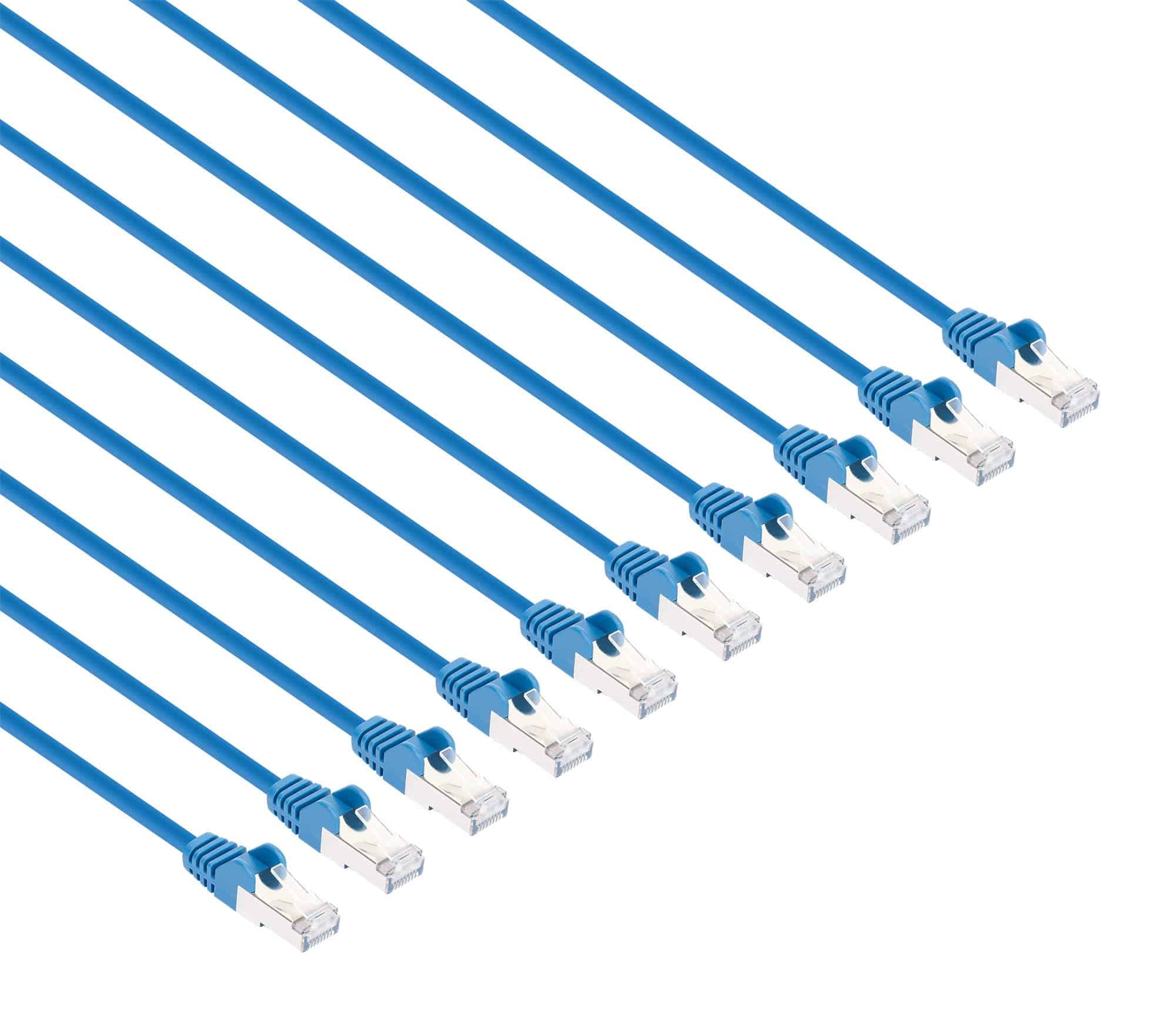 Cable De Red Ethernet Cat8 Slim Intellinet - Paquete De 10
