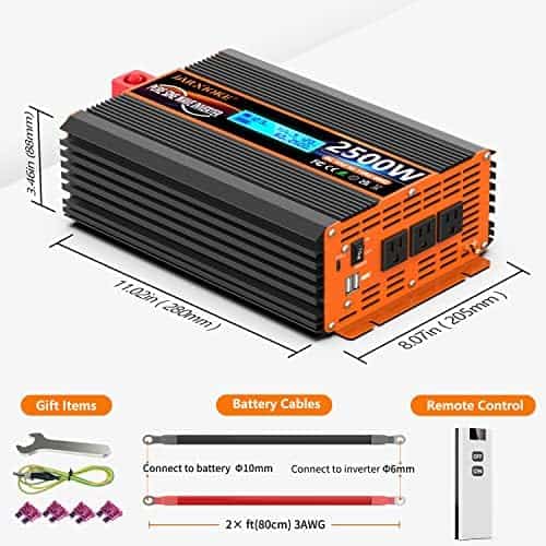 Inversor De Energía De Onda Sinusoidal JARXIOKE 2500W -Negro - Image 7