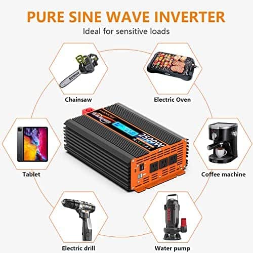 Inversor De Energía De Onda Sinusoidal JARXIOKE 2500W -Negro - Image 5
