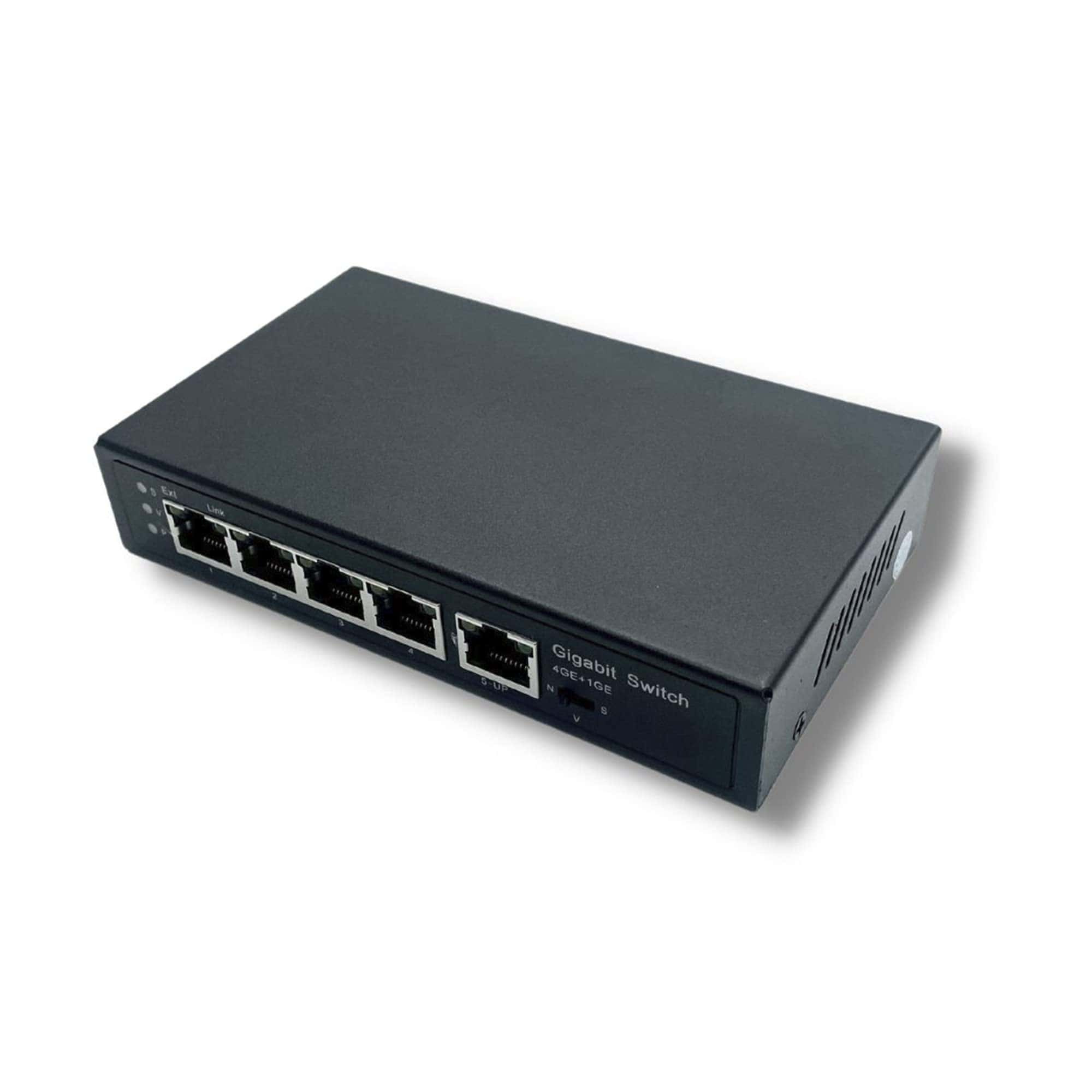 Extensor PoE Gigabit de 4 Puertos con Puerto Uplink IEEE