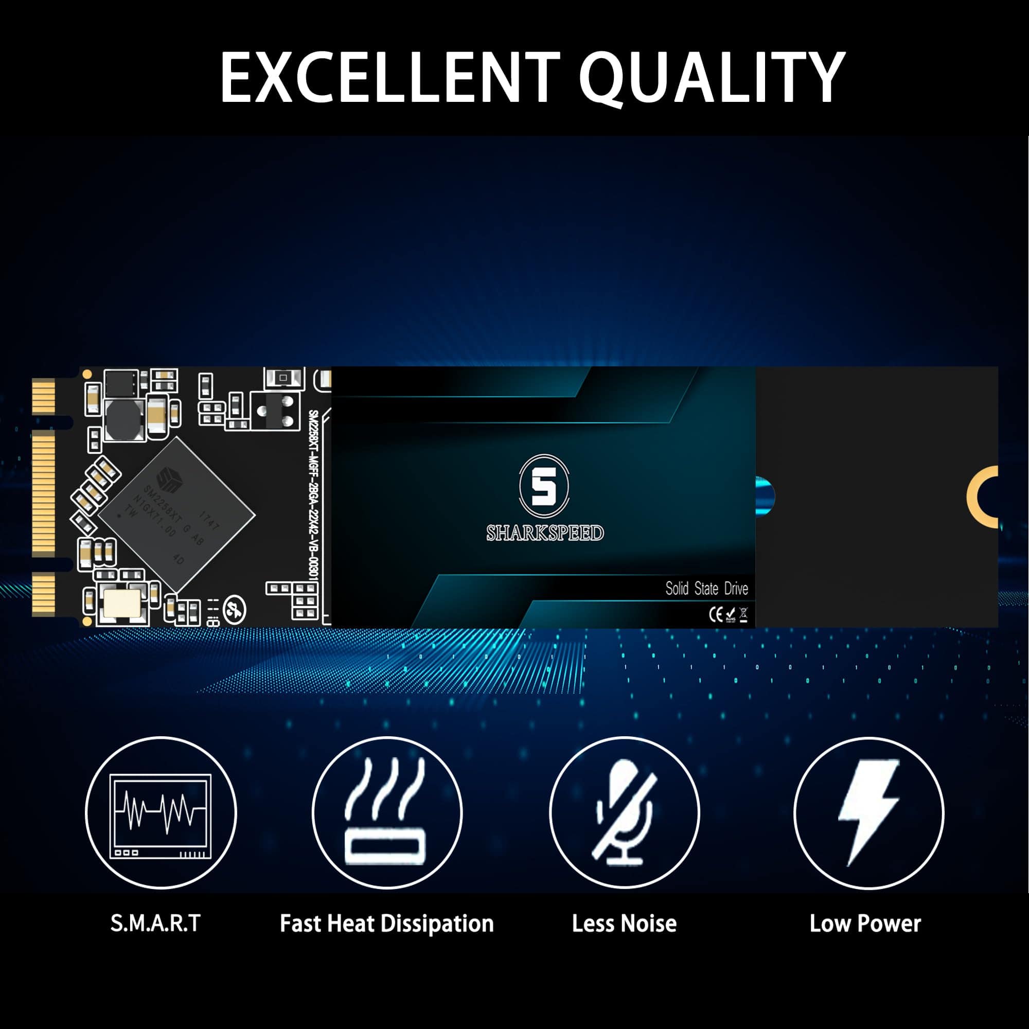 Memoria de Estado Solido SHARKSPEED M.2 2280 SATA lll 4TB - Image 8