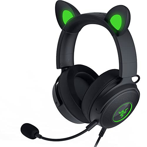 Headset Gamer RGB Razer Kraken Kitty V2 Pro Cable USB -Negro