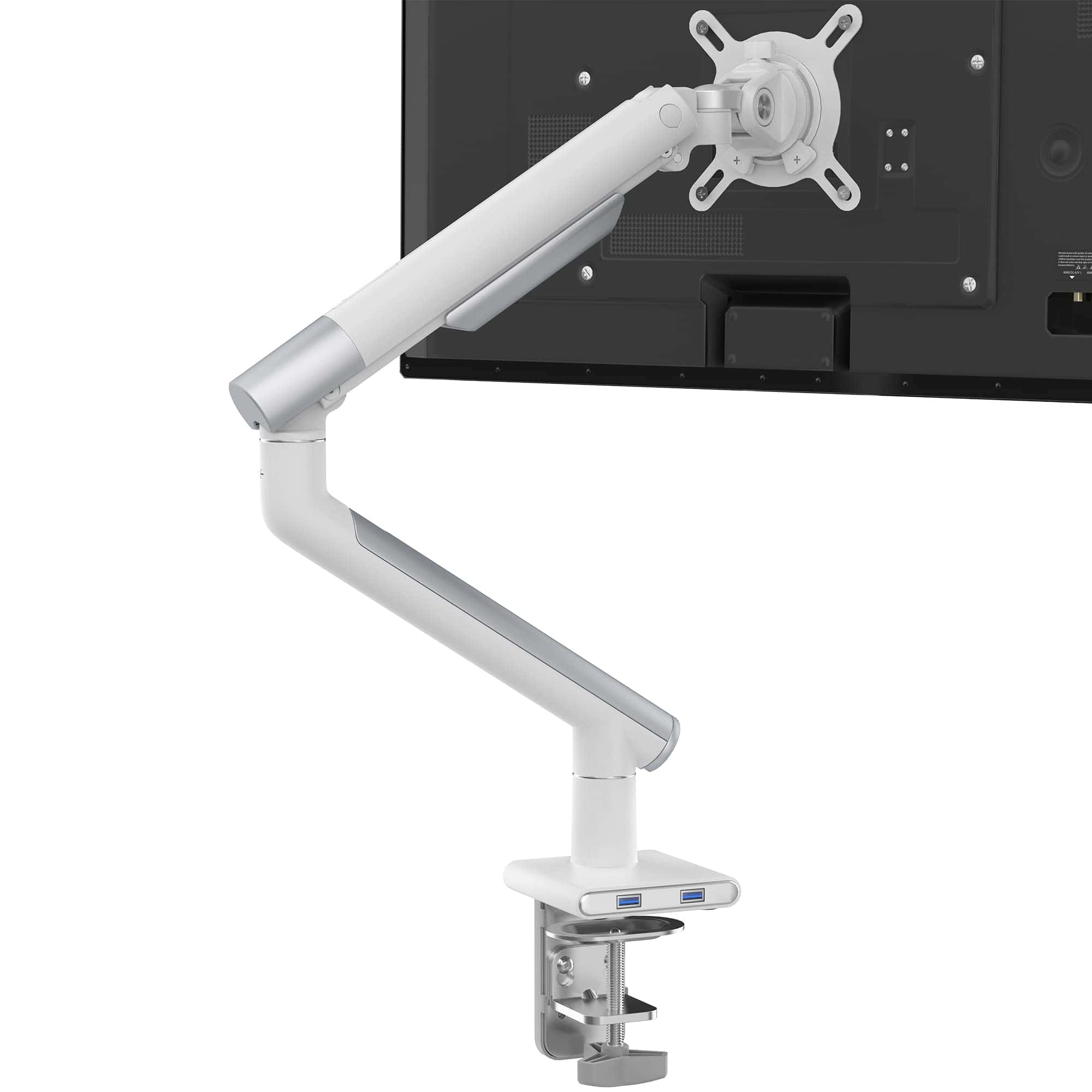 Soporte De Brazo Para Monitor Blanco - Soporte De Monitor