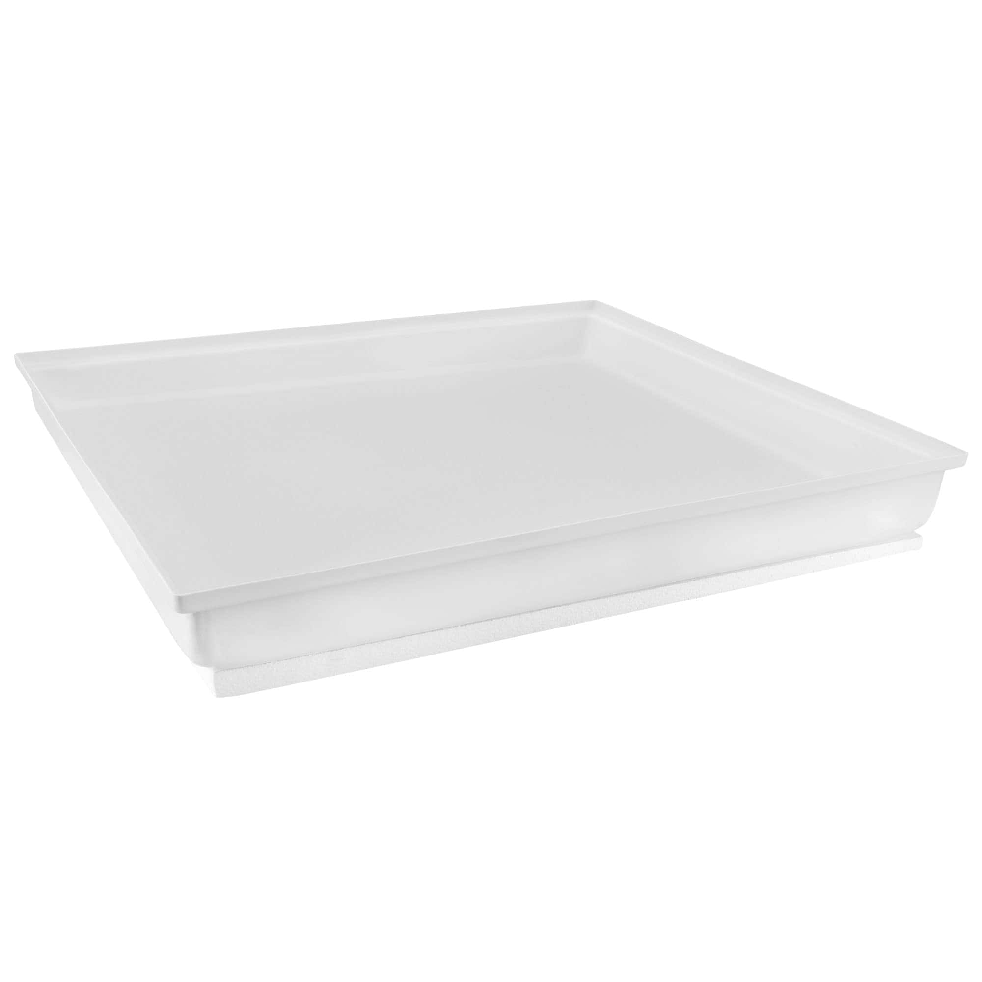 RecPro RV Shower Pan | 27" x 24" x 4" Desagüe de esquina en