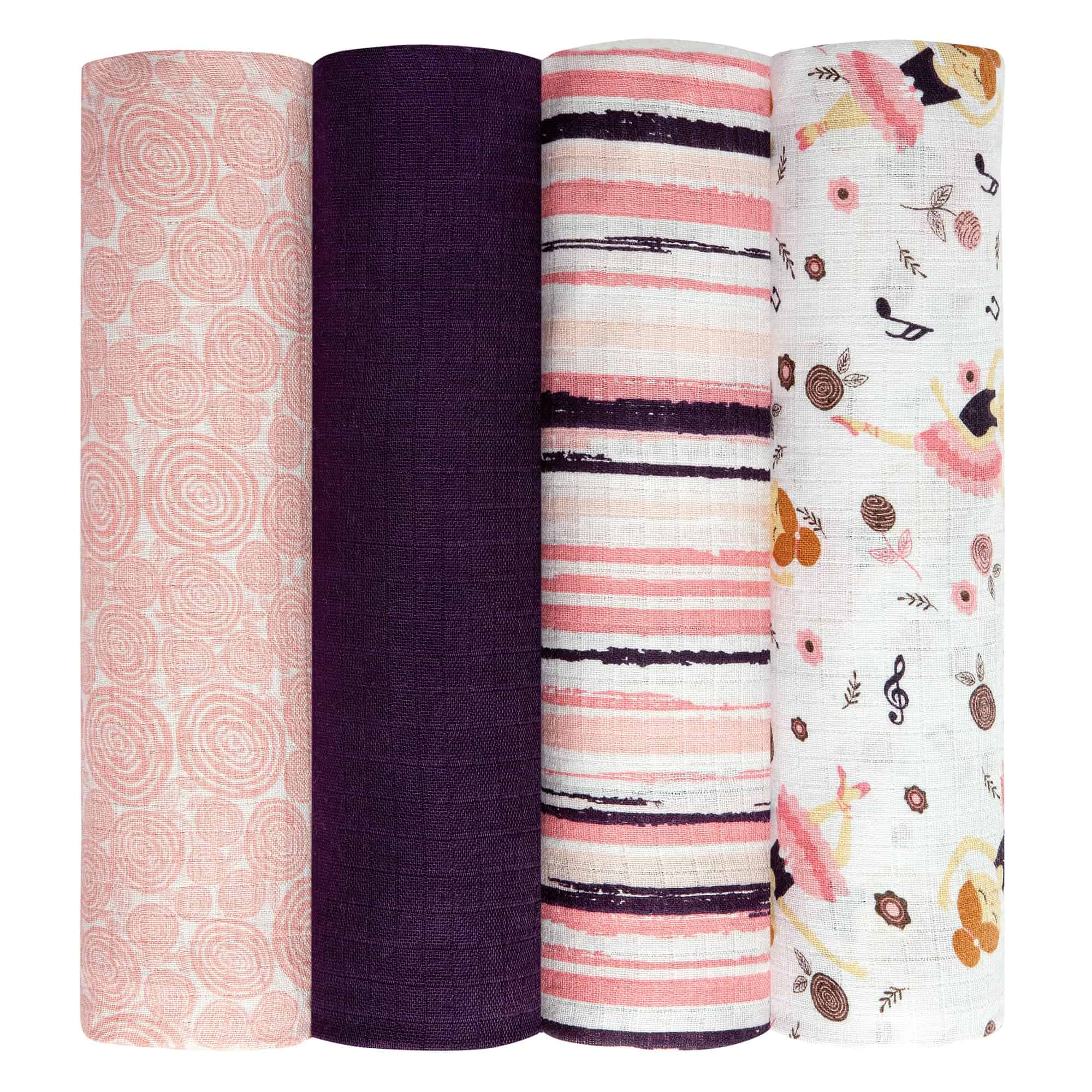 Mantas de Muselina para Envolver Dreams & Dimples Pack de 4