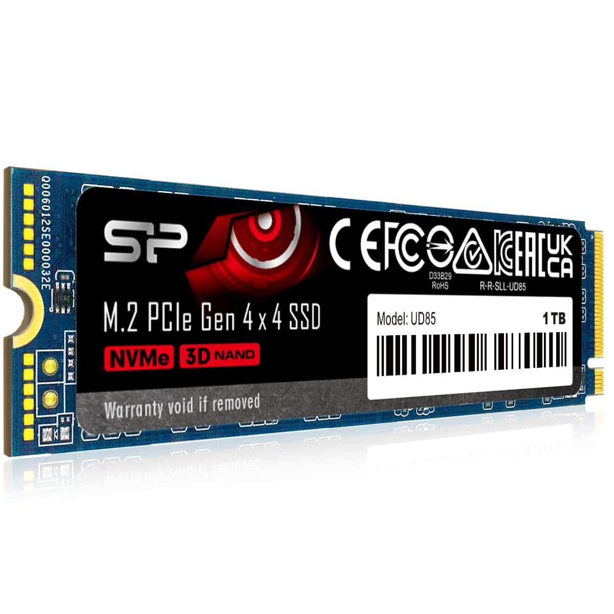 Disco de Estado Sólido Silicon Power 1TB UD85 NVMe 4.0 Gen4