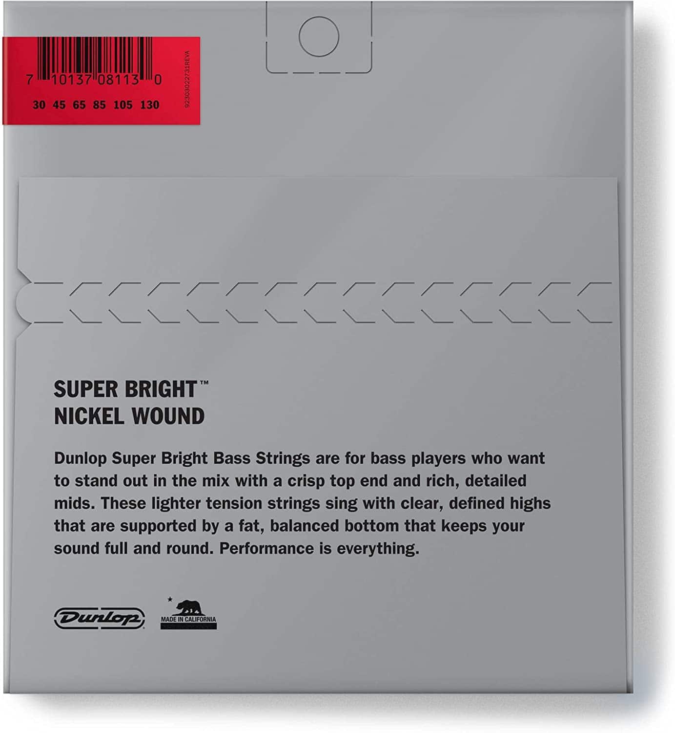 Cuerdas de Bajo Dunlop DBSBN30130 Super Bright - Níquel - Image 4