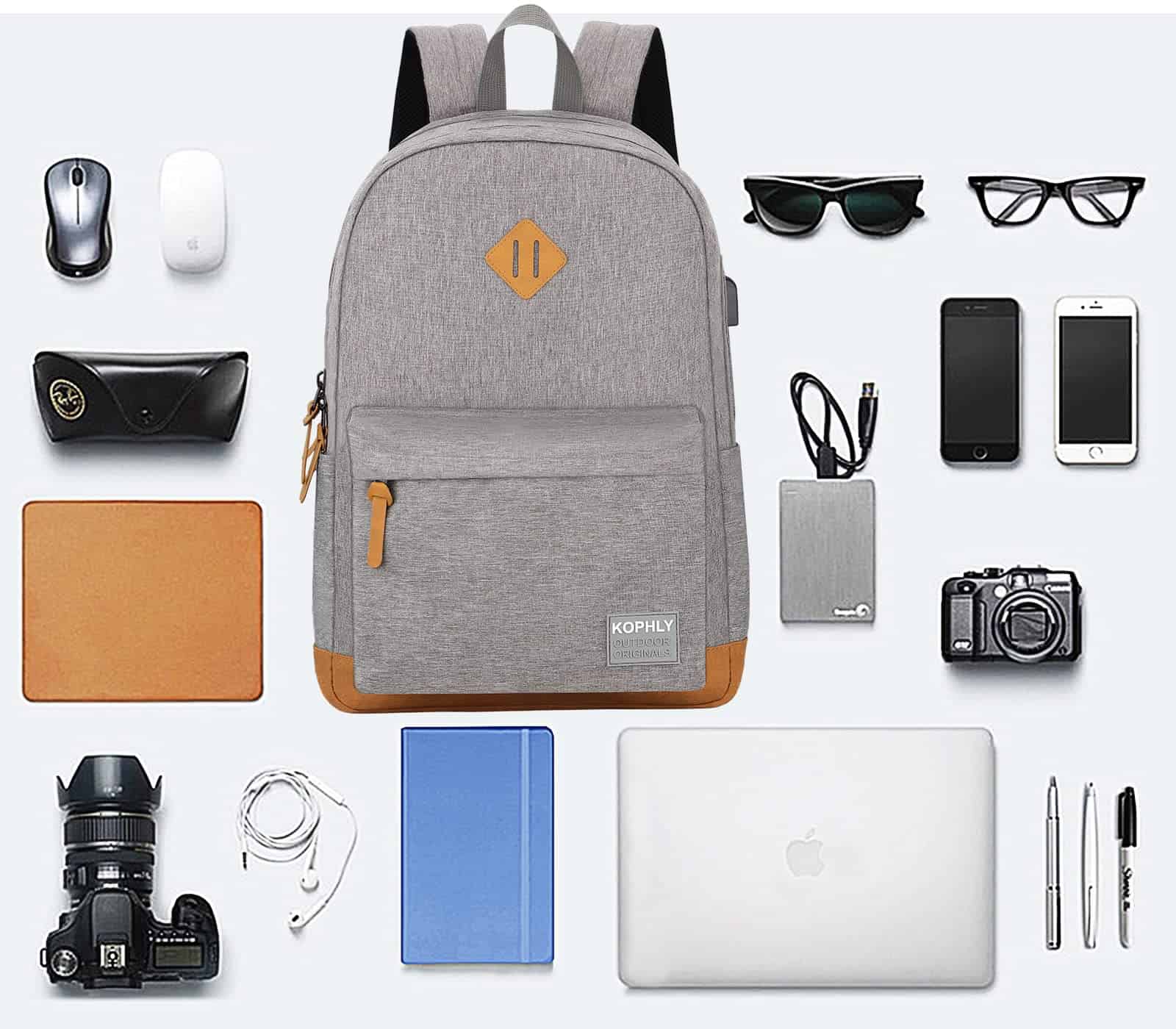 Mochila ligera SUPACOOL para computadora portátil con - Imagen 6