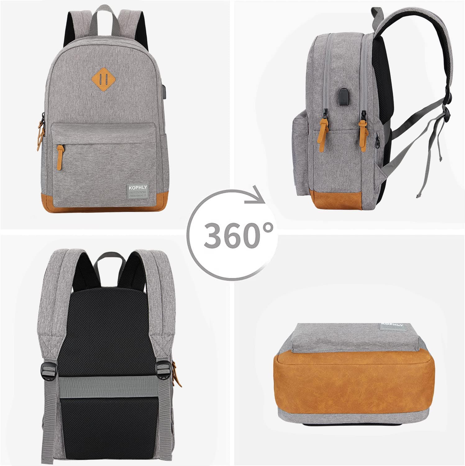 Mochila ligera SUPACOOL para computadora portátil con - Imagen 9