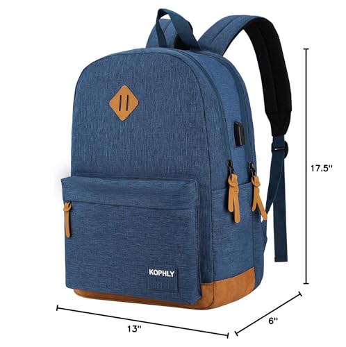 Mochila ligera SUPACOOL con puerto de -Azul Marino - Imagen 10