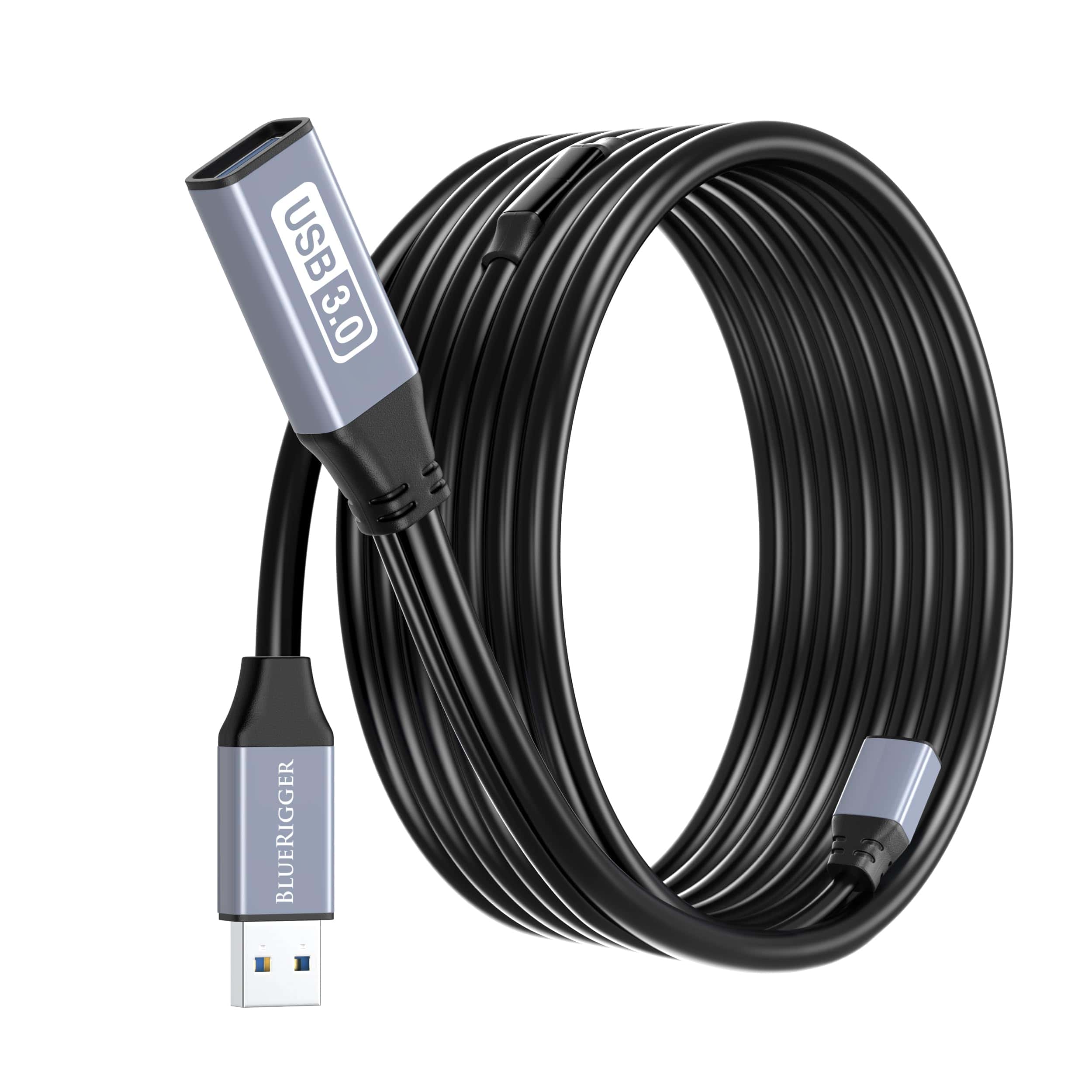 Cable de extensión USB 3.0 BlueRigger (50FT, activo, 5