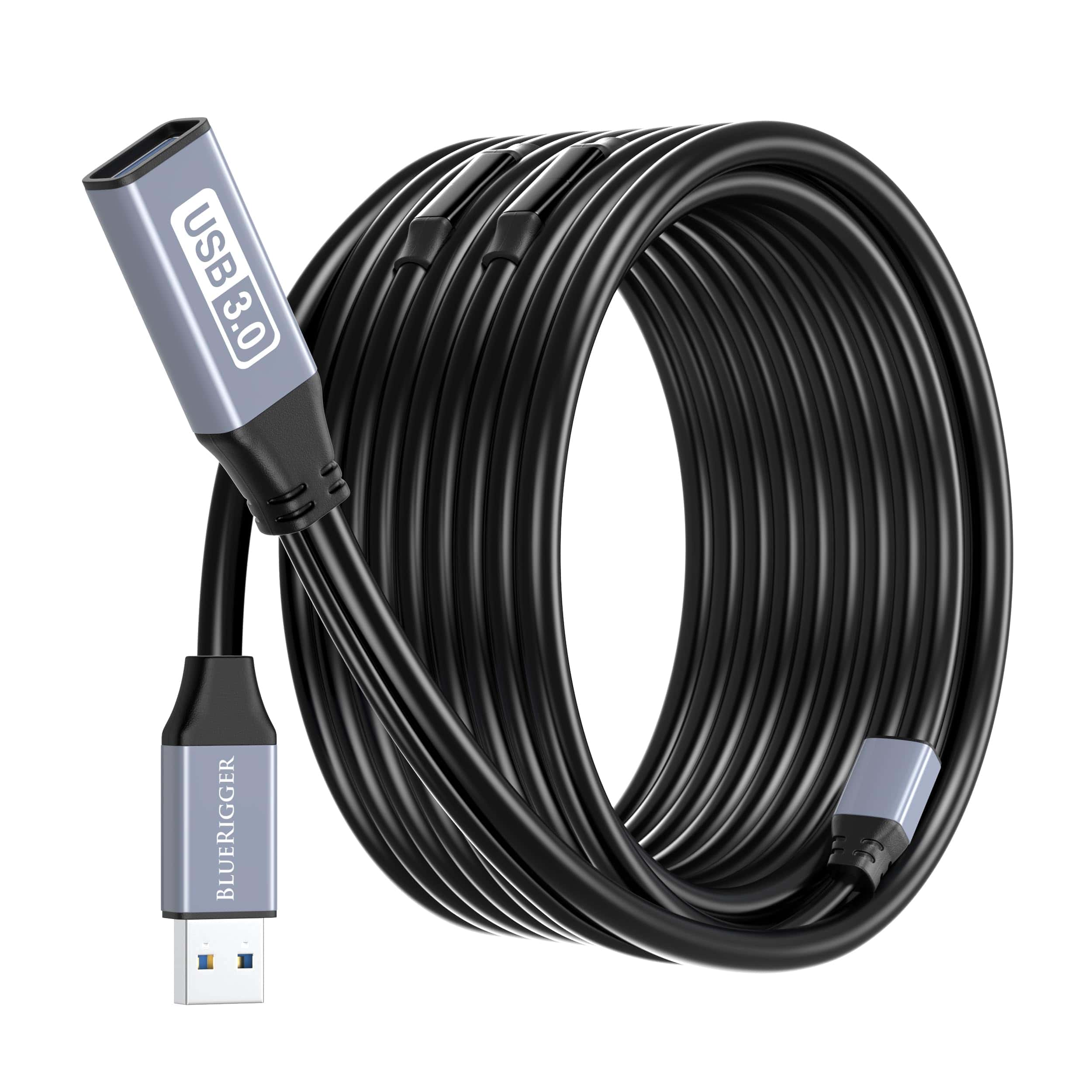 Cable de extensión USB 3.0 BlueRigger (75FT, Activo, 5