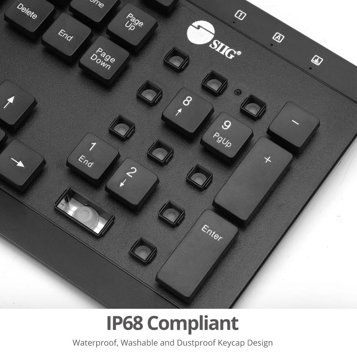 Teclado con cable SIIG lavable para ordenador con 104 - Image 4