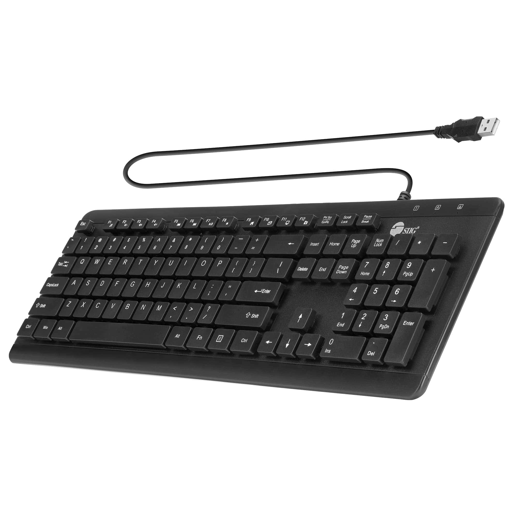 Teclado con cable SIIG lavable para ordenador con 104