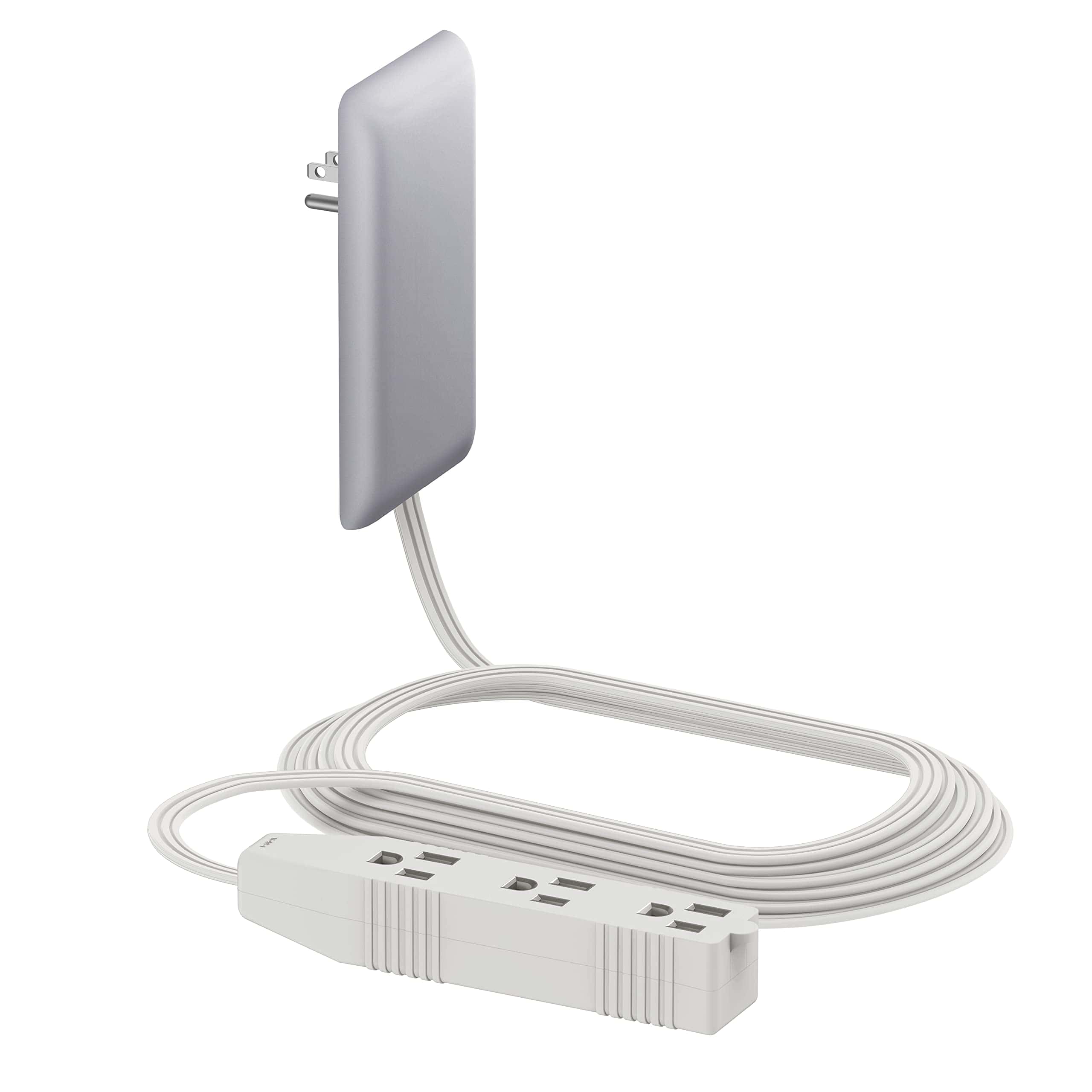 Extensor de enchufe de pared plano LIDER con 3 tomas de