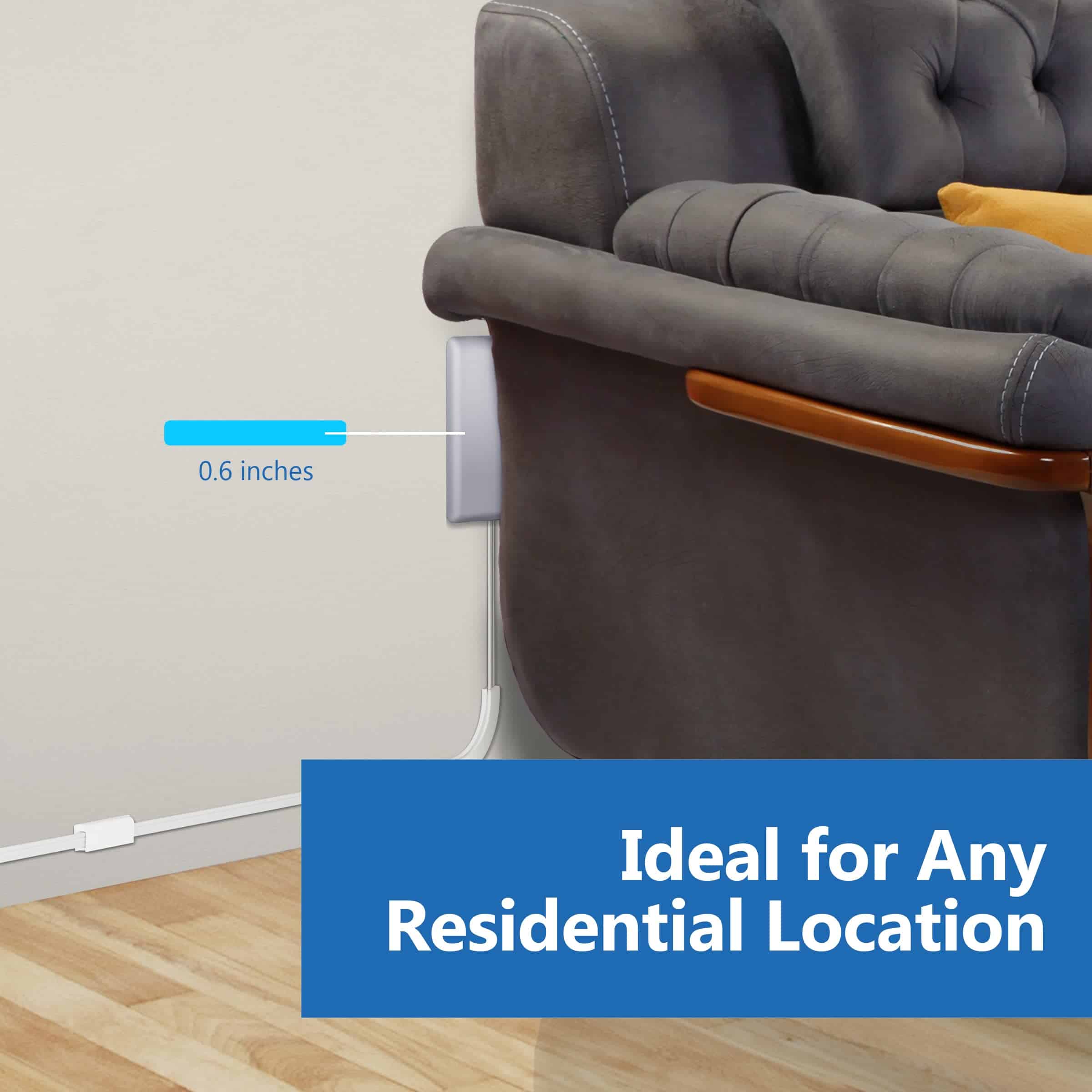Extensor de enchufe de pared plano LIDER con 3 tomas de - Image 5