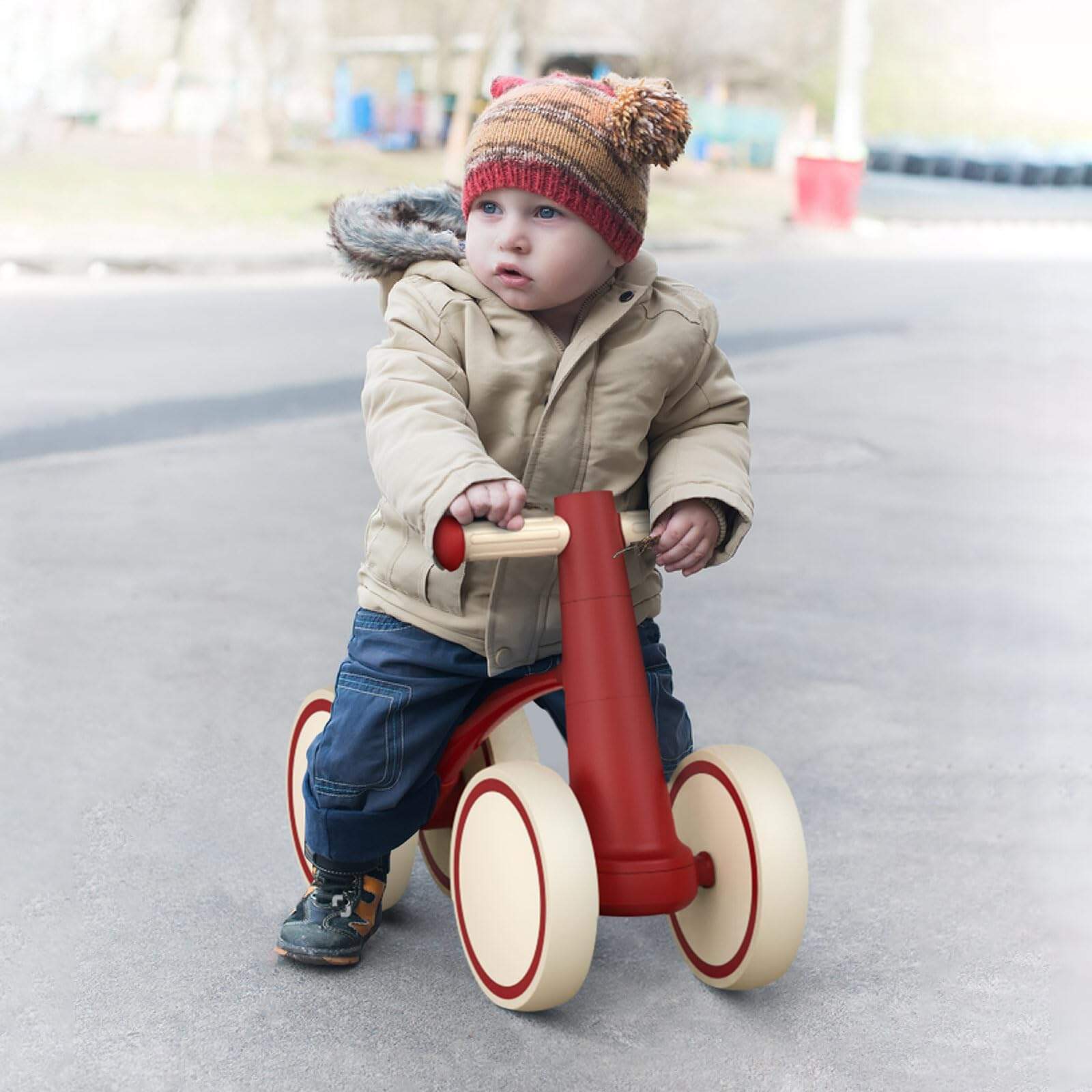 Triciclo para Bebe SEREED Primer Bicicleta 1 Año -Rojo - Image 10