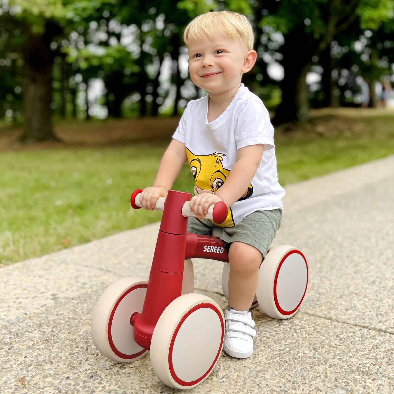 Triciclo para Bebe SEREED Primer Bicicleta 1 Año -Rojo - Image 8
