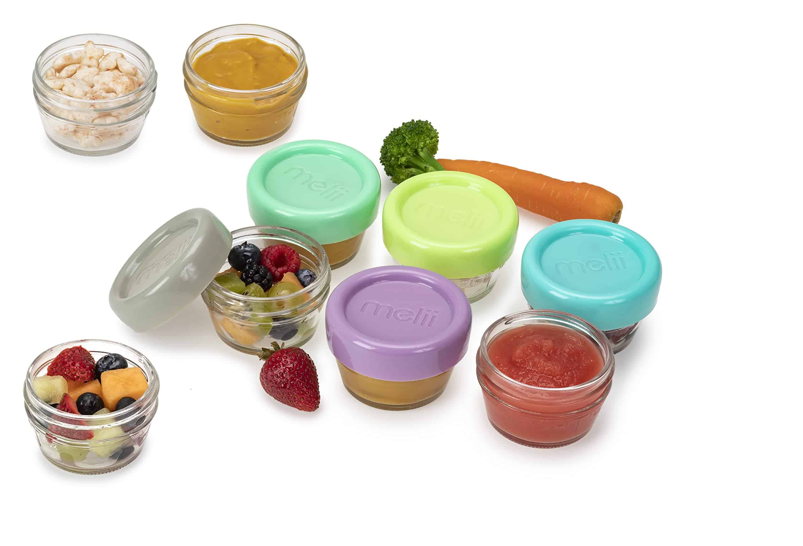 Tarros congeladores de comida para bebés de vidrio melii, - Imagen 5