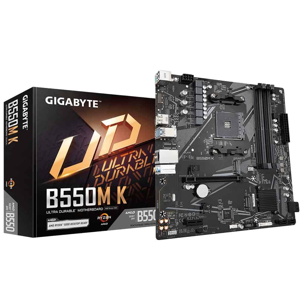 Placa Base GIGABYTE B550M, AM4 4XDDR4 (Máx. 128GB), 4 SATA,