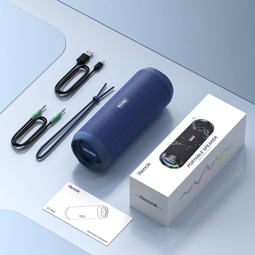 Altavoz Bluetooth portátil RIENOK 30W Doble Emparejamiento - Image 8