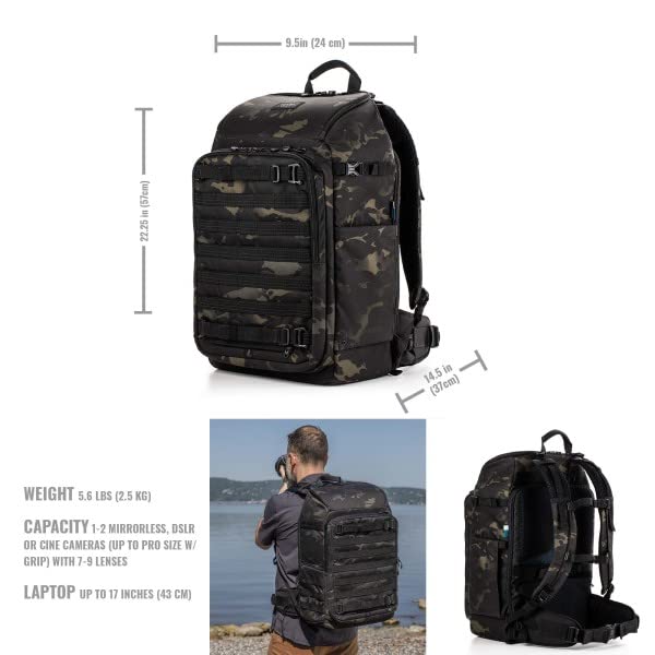 Mochila Tenba Axis v2 24L - MultiCam Negra (637-757) - Imagen 4