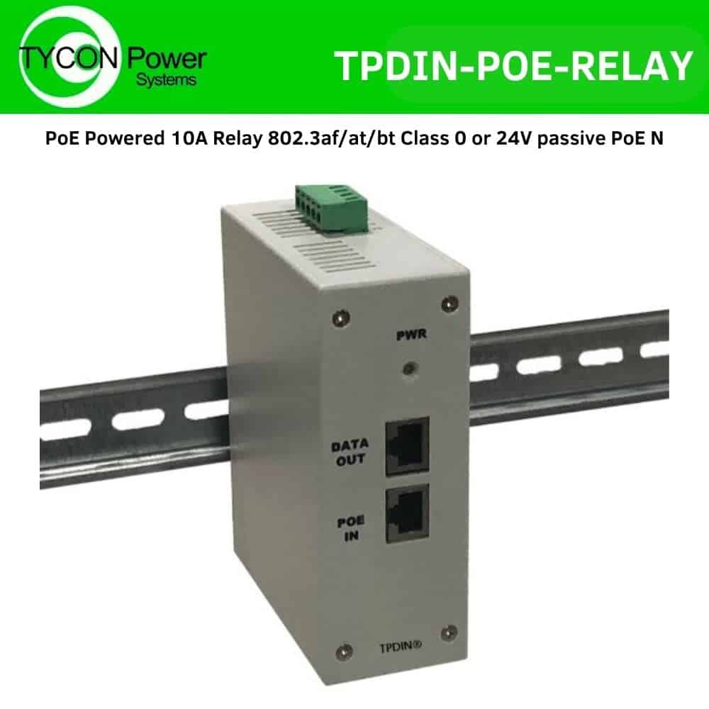 Tycon Power Systems TPDIN-POE-Relay PoE Powered 10A Relay - Image 3